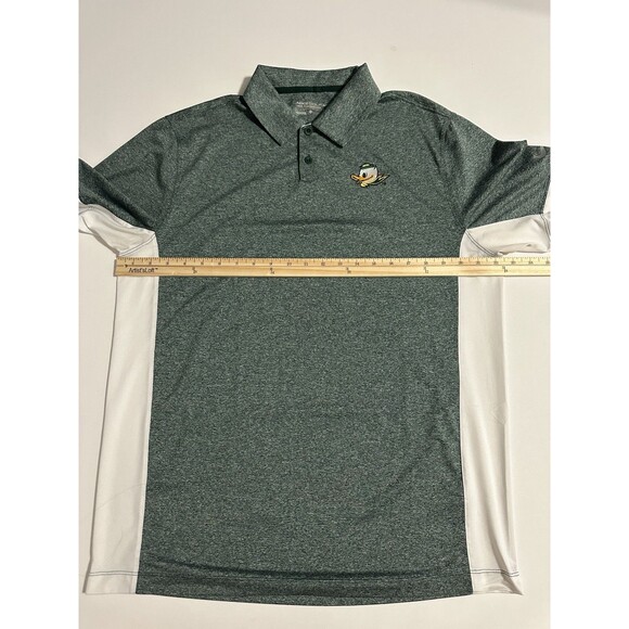 Nike Golf Oregon Ducks Dri Fit Polo Shirt Mens Large Green Short Sleeve - Picture 7 of 10